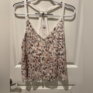 Anthropology TINY top sequined size L NWT